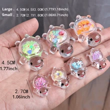10pcs Glow-In-The-Dark 3D Turtle Figurines,Fish Tank Decor, - Colorful, Translucent Plastic Decorations For DIY Crafts, Party Favors, Classroom Rewards & Beach-Themed Events
