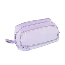 Estuche para lápices de gran capacidad con 4 compartimentos, bolsa para lápices con cremallera y asa, organizador de papelería para oficina, escuela, universidad, adultos, adolescentes, niñas, niños, negro, vuelta al cole, útiles escolares, estuche para lápices, mochila escolar - Multicolor - Ver 9