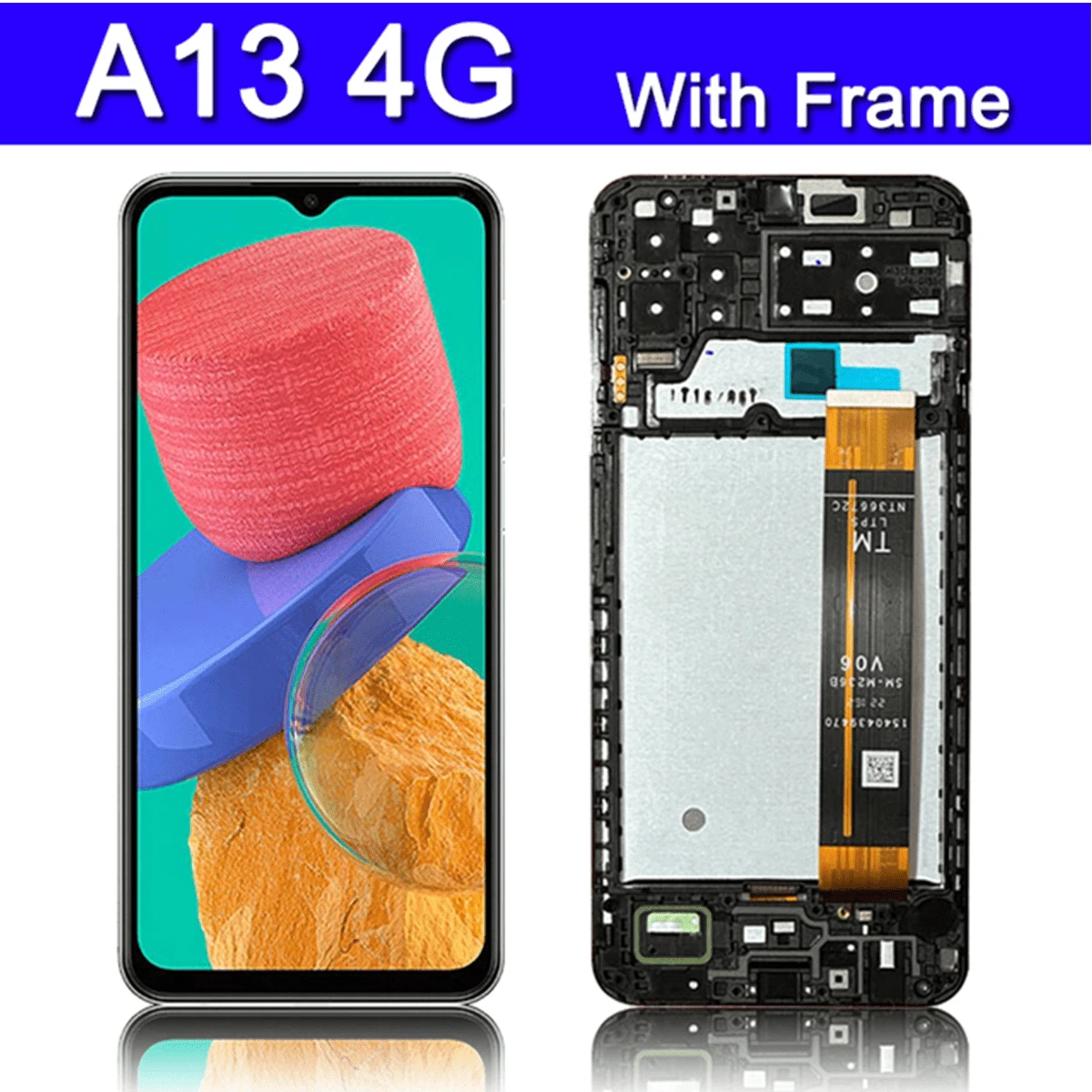 Lcd Screen Display Compatible With Samsung Galaxy A13 4g A135, Used For Broken Screen Repair And Replacement - Black - View 1