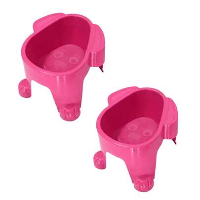 Kit 2 Comedouro e Bebedouro para Cachorro Tigela Elevada Alto 300ml