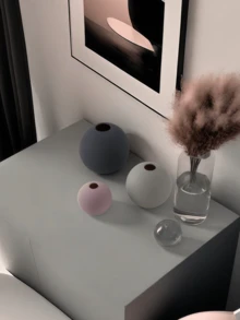 Um Vaso Esférico Dourado de Luxo Suave, Adequado para a Sala de Estar, Sala de Jantar, Escritório, Corredor...