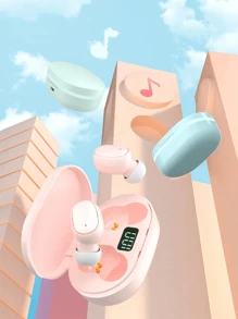 GENAI [Version améliorée] Mini écouteurs sans fil intra-auriculaires, légers, avec microphone intégré, étanches, son premium immersif, connexion longue distance avec boîtier de chargement
