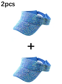 1pc Women's Premium Jewel Encrusted Colorful Rhinestone Embellished Baseball Cap, Dazzling & , Suitable For Daily Commute, Sports, Outdoor Activities