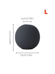 Um Vaso Esférico Dourado de Luxo Suave, Adequado para a Sala de Estar, Sala de Jantar, Escritório, Corredor...