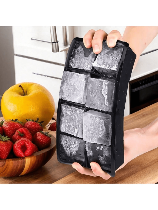 Large Silicone Ice Cube Tray Mold, Square Ice Mold, DIY Frozen Drink Mold, Easy Release Ice Cube Trays, For Home And Bar