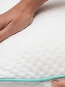 MADE IN TURKEY DreamOval™ Massage Support Pillow – 38x59x14 Cm - White - View 3