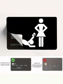 1pc/2pcs Abstract Card Sticker Set, Creative Anti-Fingerprint Anti-Scratch Decal For Bank Card, Transport Card, Credit Card, Student ID, Debit Card DIY Decoration, Cool Gift, Party Decor, Back To School Items,Back To School,School Supplies - Multicolor - View 4