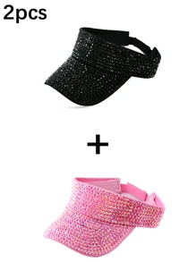 1pc Women's Premium Jewel Encrusted Colorful Rhinestone Embellished Baseball Cap, Dazzling & , Suitable For Daily Commute, Sports, Outdoor Activities