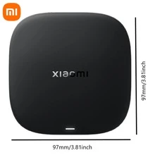 Xiaomi Mi TV Box S 3ra generación, calidad de imagen 4K UHD, Dolby Vision, plataforma de alto rendimiento de 6nm, WiFi 6 para una conexión a internet talla grande rápida, transmisión desde tu teléfono, control remoto Bluetooth de 360° con control de voz, Google TV