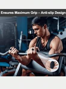 2pcs Unisex Workout Grip Pads: Rubber Fitness Gloves Anti-Slip For Gym Workout, Training Lifting, Dumbbell, Deadlift, Pullups, Sweat-Absorbing Gym Accessories, Sport, Gym, Home Exercise, Sport Accessories, Gym Accessories, CrossFit Accessories - Multicolor - View 8