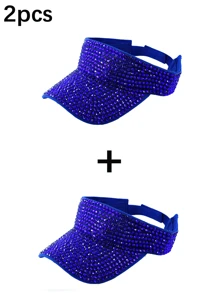 1pc Women's Premium Jewel Encrusted Colorful Rhinestone Embellished Baseball Cap, Dazzling & , Suitable For Daily Commute, Sports, Outdoor Activities