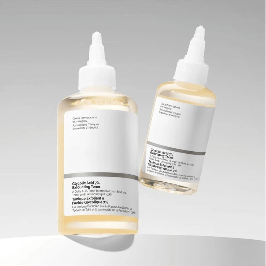 Rostro RadianteLoción Glycolic Acid 7% Toning Solution The O-rdinary Exfoliante 240 ML Para Todo Tipo De Piel De Noche - 2 piezas - Ver 1