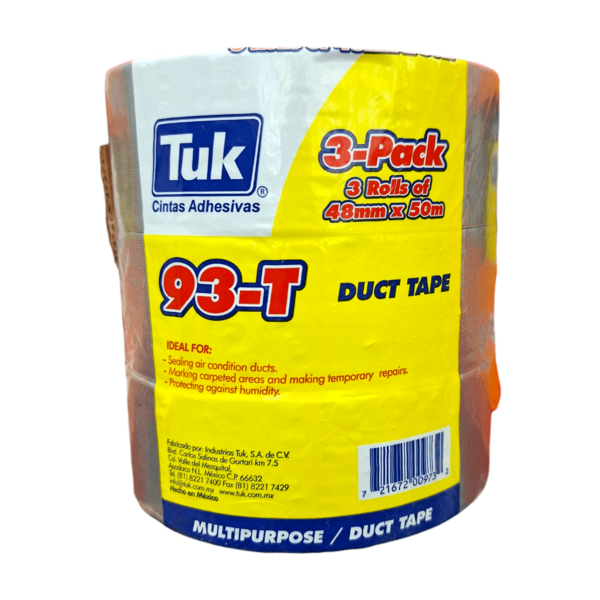 Cinta para Ducto Tuk 93-T 48mm x 50m 3pzs Rollos