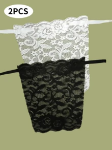 蕾丝胸垫 女士胸垫 防走光 遮胸 防滑胸垫 短款性感露背无肩带无缝夏季抹胸文胸 - 彩色 - 查看 13