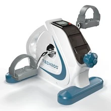 Portable Mini Exercise Bike With LCD Display - Under Desk Pedal Exerciser For Arms & Legs, Adjustable Quiet Cardio Machine For Home/Office, Ideal Gift For Valentine's Day, Christmas, Mother's Day - Xanh và trắng - Xem 7