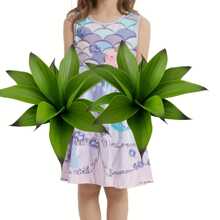 1/2 Stücke künstliche Agave Pflanze Deko UV-beständig tropische Sukkulente grüne Pflanze Frühling Sommer Kunstblumen für Garten, Balkon, Innenhof, Veranda, Küche, Esszimmer, Esstisch, Büro Heimdekoration