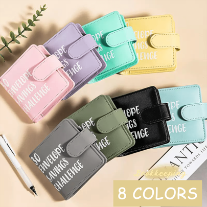 1 pieza Carpeta de Desafío de Ahorro en Sobre de 30 Días - Organizador de Presupuesto para Gestión de Dinero, Planificador de Presupuesto y Establecimiento de Objetivos Financieros - Regalo de Cumpleaños Perfecto para Amigos y Familia, Vuelta al Colegio, Útiles Escolares