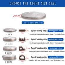 10M Window Weather Strip DIEP Self-Adhesive Acoustic Rubber Foam Seal Strip Tape Windproof Insulation Door Weatherstripping