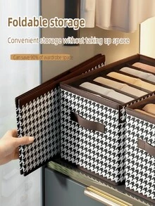 1 件 PP 板衣物收纳盒、裤子收纳整理箱、牛仔裤收纳篮,适用于家庭/宿舍衣柜,适合存放毛巾、连帽衫、夹克、牛仔裤、衬衫、长袖衣服、家居装饰整理、妈妈的得力收纳助手 - 彩色 - 查看 4