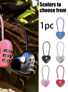 Multi-Functional Heart Shaped Combination Lock, TSA Approved Luggage Lock For Suitcase, Backpack, Gym Locker, School Locker, Travel Essentials