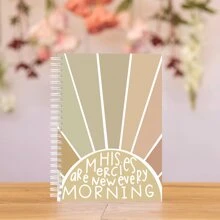 1 Pc 5.5x8.3" A5 Size Spiral Notebooks, Christian Notebook, Bible Journal, Prayer Journal, Boho Notebook For Friends, School Counselors & Therapists School Supplies,Back To School