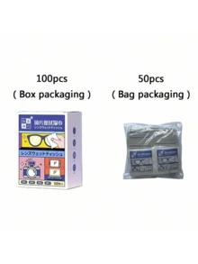20/50/100/300pcs Eyeglasses Wet Wipes, Disposable Lens Cleaning Cloth With Anti-Fog Function, Also Suitable For Cleaning Smartphones, Computers, Cameras