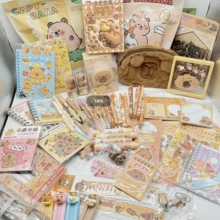 Limited Time Offer! 12pcs Capybara Surprise Mystery Bag, Includes Erasers, Highlighters, Stickers, Pens, Stress Relief Gifts, Back To School Stationery Blind Box, Graduation Gifts, Bullet Journal Decorations. Combo Packs Available In 8pcs/6pcs/5pcs/2pcs/1pc. (The Packaging Design Is Random, And The Contents Inside The Blind Bag Are Also Randomly Assorted Capybara Products, So The Total Weight May Vary.) - Multicolor Capybara - View 4