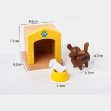 Juego de mini modelos de muebles, juguetes de casitas de juego para niñas, accesorios para el salón de preescolar en el jardín de infantes