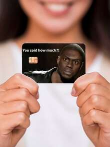 1 件趣味人物迷你卡贴，PVC，保护隐私和防刮，适用于信用卡、银行卡、交通卡、校园卡等，DIY 装饰、返校、学校用品