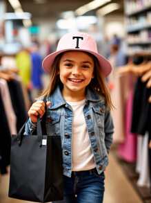 1PC Kids 26 Alphabet Personalized Name Print Sun Hat Fashion Versatile Bucket Hat Suitable For Girls Outdoor Daily Back To School Wear