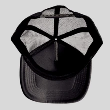 TKM Curved Brim Trucker Cap Quiksilver Reggae Print Various Colors New Release - Black and White - View 3