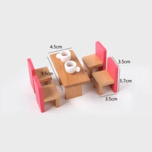 Juego de mini modelos de muebles, juguetes de casitas de juego para niñas, accesorios para el salón de preescolar en el jardín de infantes