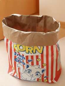 Creative "Fresh And Crunchy" Popcorn Design Pet Play Bag - Interactive Hide And Seek Toys For Cats And Dogs, Durable Cardboard, Stress Reducing Toys, Battery-Free Fun, Cat And Dog Toys, INS Style Pet Cat And Dog Kraft Popcorn Paper Bags, Educational Stress Reducing Tease Cats And Dogs Hide And Seek Kraft Bags - Multicolor - View 10