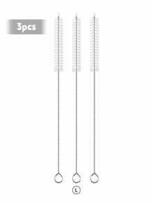 Set de 9 piezas de kit de limpieza con cepillos de 3 tamaños: limpiadores de tuberías extra largos para termos, tazas con boquilla, botellas de agua y tubos, herramientas de limpieza reutilizables de gran