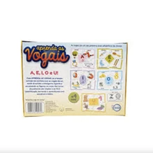 Jogo Educativo - Aprenda as Vogais - Quebra-Cabeça - 25 Peças