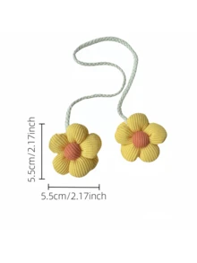 Colorful Flower Cartoon Car Pendant Decoration Creative Car Interior Placement Rearview Mirror Pendant - one-size - View 12