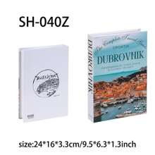 4pcs/Set Famous City Print Faux Books Decor For Coffee Table, Home & Villa Soft Decoration Accessories