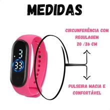Unisex Children's Influencer Kit - LED Watch For Boys And Girls + Fashion Glasses + Gift Cap In Various Colors - 玫紅色 - 查看 3