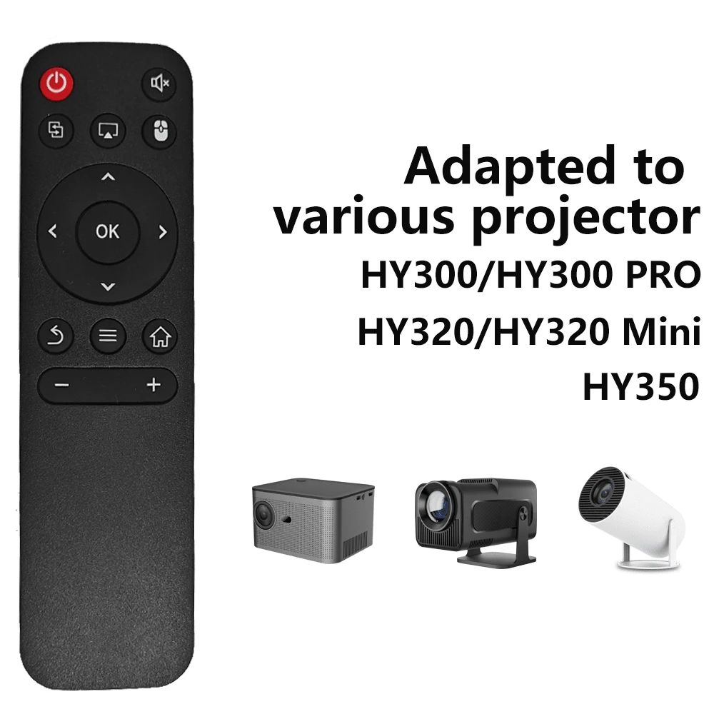 Projector Remote Control For HY300 PRO/HY300PRO/HY320 Mini/HY350 Various Projector - Black - View 1