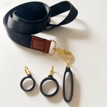 2Sets/Pack, Necklace Lanyard With 3pcs Different Silicone Rings Fits For Most Of Pen Devices, Anti Lost Lanyard With Elastic Holder