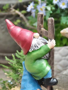 1pc Ladder Old Man Figurine, Suitable For Home Decor, Bedroom Decor, Office And Student, Storage, Wedding Decor, House Decor, Jewelry Organizer, Party Decorations, The Best Gift