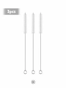 Set de 9 piezas de kit de limpieza con cepillos de 3 tamaños: limpiadores de tuberías extra largos para termos, tazas con boquilla, botellas de agua y tubos, herramientas de limpieza reutilizables de gran