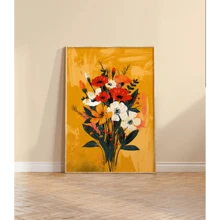 1PC Modern Abstraction Colorful Creatures Wall Art Canvas Painting Prints Animals In Bathtub Flower Home Decor Optional Frame