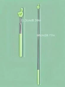 1 件伸缩指针手指阅读棒、教师用指挥棒阅读笔、黑板钢琴指南阅读笔、办公室学校绘图笔、适用于学习、办公室、教师、圣诞礼物、各种颜色、教师、教师用品、学校用品