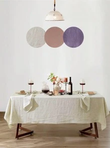 1 Stück minimalistisch frische, mehrfarbige, krauselstrukturierte Tischdecke, maschinenwaschbar für Restaurant, Küche, Picknick, Party, quadratische Tischdekorationen