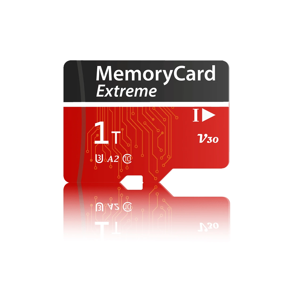 RUSHBGM New Portable Mini External Card, High-Speed & Large-Capacity External Storage, Compact & Reliable – Ideal For: Entertainment Storage – Black/Red - 黑紅色 - 查看 1