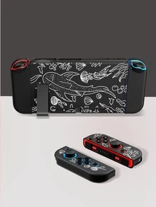 1 件线条艺术海洋元素设计保护壳，兼容 2/Switch NS/Switch OLED/Switch Lite，柔软 TPU 多色防震防滑外壳，兼容 Switch 控制台和控制器、游戏配件 - 彩色 - 查看 16