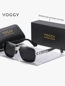 VOGGY 时尚简约复古金属 UV400 偏光太阳镜，男女皆宜，适合运动、驾驶、户外活动、骑行、钓鱼、度假、旅行、聚会、装饰、礼品等场合。 - B style - 查看 10