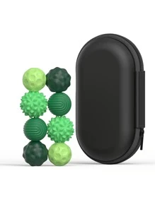 4/8 Piece Magnetic Sensory Stress Ball Set - Silicone Grip Strengthener Toy, Hand And Finger Exerciser With Assorted Patterns - Hand Exercise Tool For Teens And Adults, Finger Strengthening Textured Grip Silicone Construction - Grip Strengthener For Men And Boys, Grip Strengthener For Finger Exercise Games: Travel Essentials, Airplane Activities,