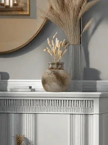 1 pezzo Vaso cinese in marmo a bocca larga, adatto per soggiorno, ingresso, scrivania, tavolo da pranzo, ornamento per più ambienti, arreggiamento di fiori